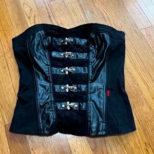 Tripp NYC Strapless Corset Top L